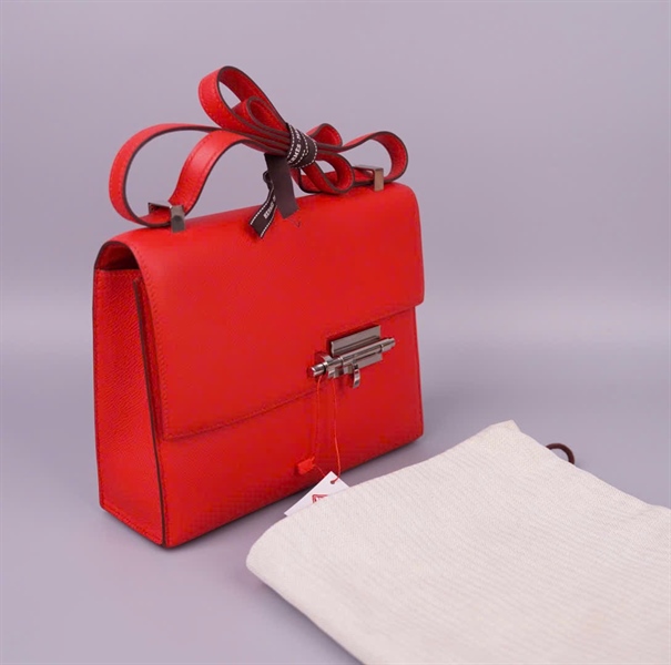 Túi Hermes Verrou đỏ sz23 KG+