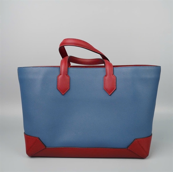 Túi Hermes tote xanh viền đỏ (X (2016)) sz 30 KG+