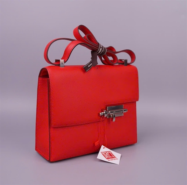 Túi Hermes Verrou đỏ sz23 KG+