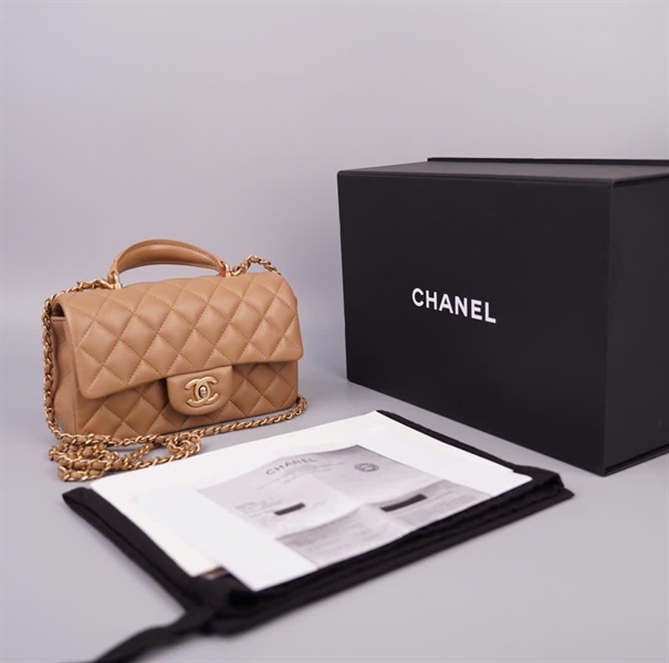 Túi Chanel Handle nude (XN7HUT13) sz20 KG +
