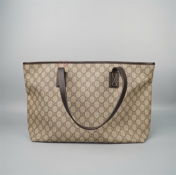 Túi GG tote màu xám (211137493075) sz37 KG+