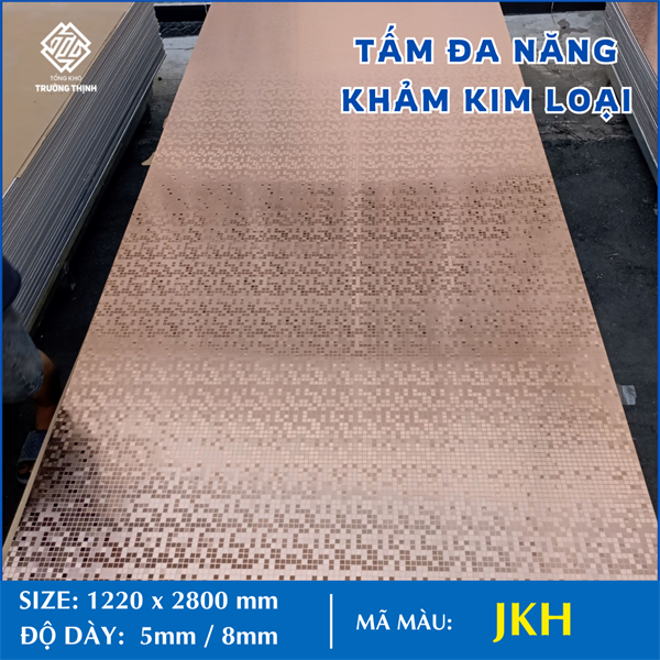 TẤM ĐA NĂNG - KHẢM HỒNG - 8MM - 2M8