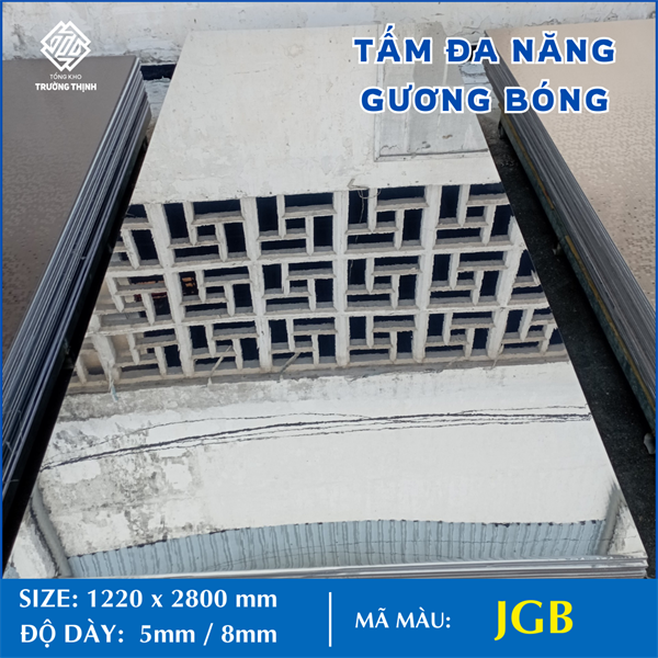 TẤM ĐA NĂNG - GƯƠNG BẠC - 5MM - 2M8