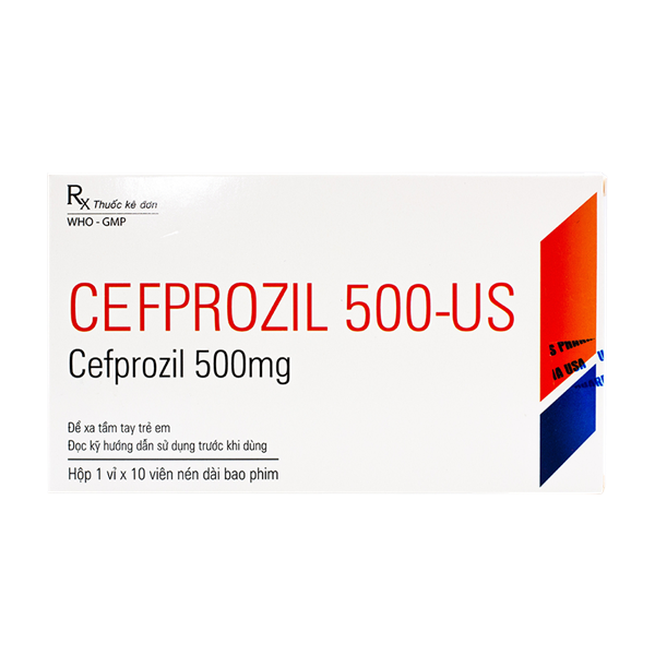 Cefprozil 500 usp (h/10v)