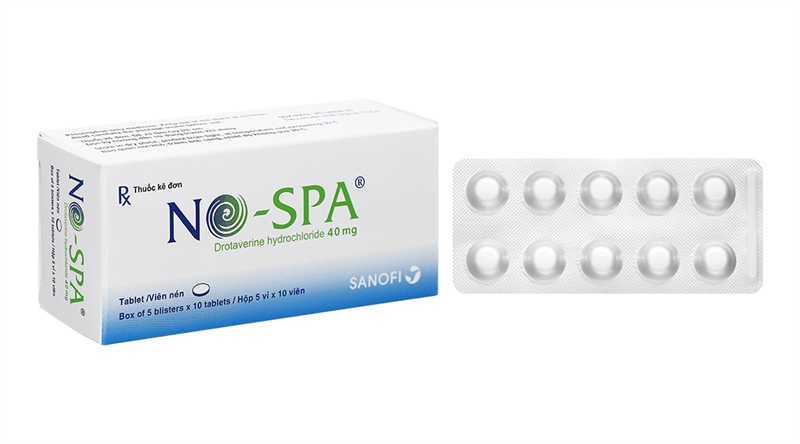 No-spa drotaverin 40mg sanofi (hộp/50 viên nén)