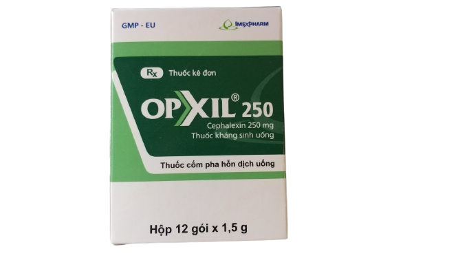Opxil 250 imexpharm (hộp/12gói/1.5gram)
