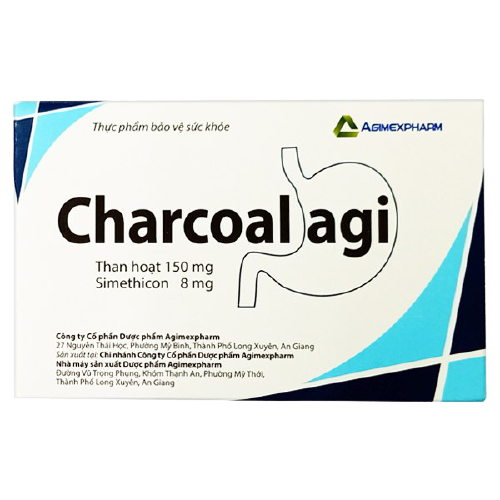 Charcoal than hoạt tính 150mg agimexpharm (h/100v)