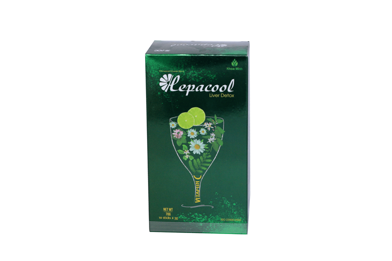 Hepacool giải độc mát gan (h/10g/7gr) (xanh lá)