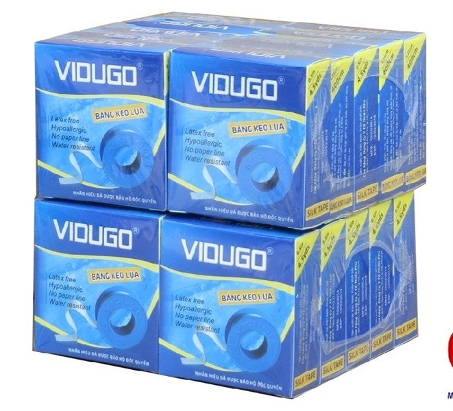Băng keo lụa vidugo 1.25cmx4m (lốc/12c)