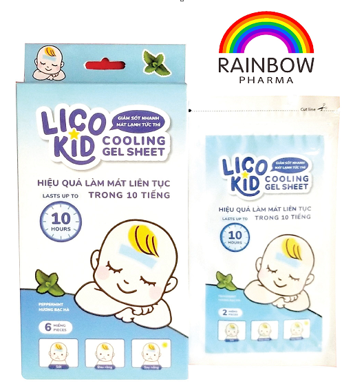 Dán hạ sốt bạc hà Lico kid Liworldco (H/3g/2m)