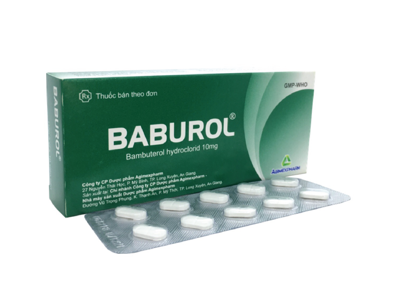 Baburol bambuterol 10mg agimexpharm (h/30v)