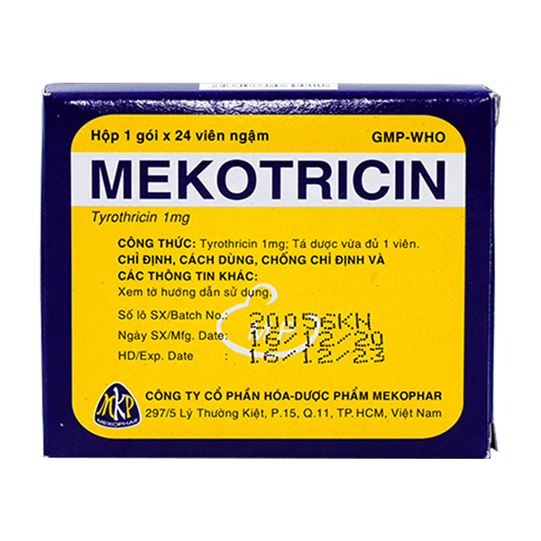 Viên ngậm mekotricin mekophar (h/24v)