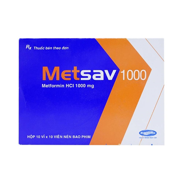 Metsav metformin 1000mg savipharm (h/100v)