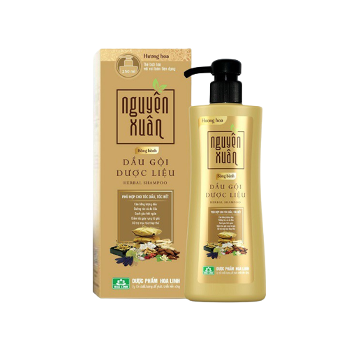 Dầu gội dược liệu nguyên xuân bồng bềnh có vòi hoa linh (c/250ml)
