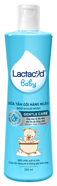 Sữa tắm gội lactacyd baby gentle care sanofi (c/250ml)