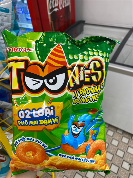 Snack Orion toonies vị phô mai 60g