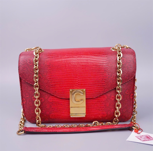 Túi Celine đỏ da trăn (S-CE-5118) sz20 ( BMC) KG+