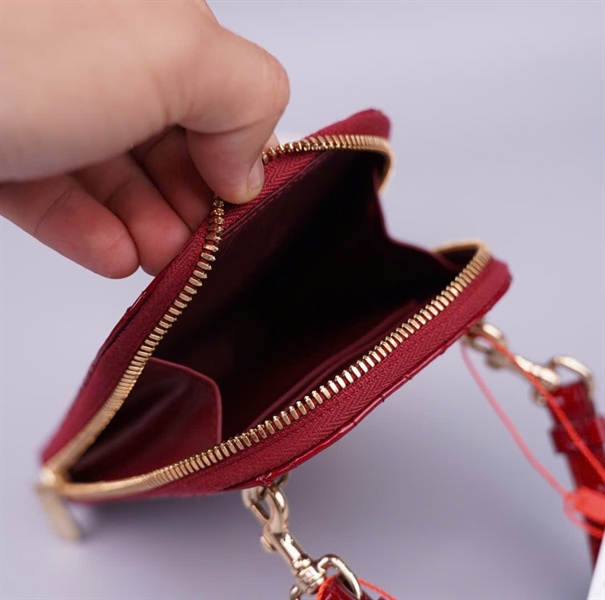 Túi Dior Phone đỏ bóng 2 strap sz10 (BMC) KG+