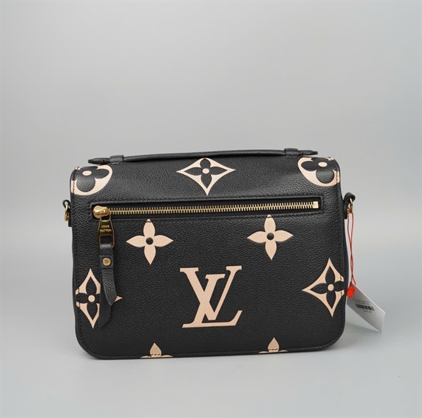 Túi LV Metis nền đen hoa trắng sz24 (BMC) KG+