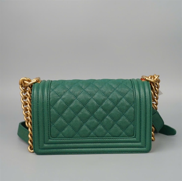 Túi Chanel Boy xanh (26212719) sz19 (BMC) KG+