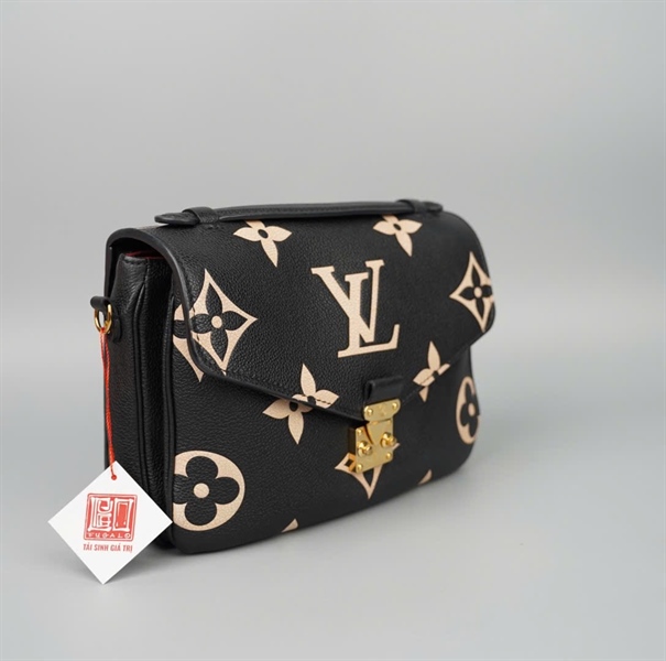 Túi LV Metis nền đen hoa trắng sz24 (BMC) KG+