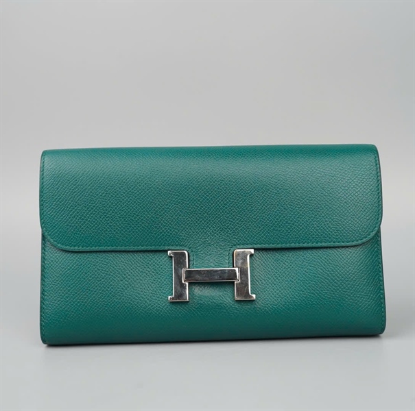 Ví Hermes xanh đậm (BMC) KG+