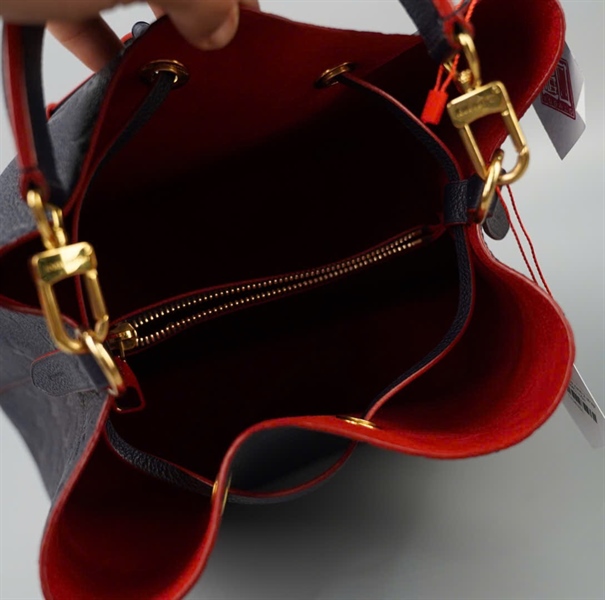 Túi LV Nóe hoa xanh 2 strap sz28 (BMC) KG+