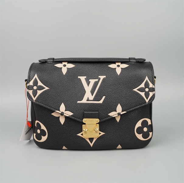 Túi LV Metis nền đen hoa trắng sz24 (BMC) KG+