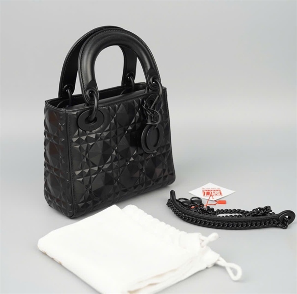 Túi Dior Lady đen kim cương (18-MA-0252) szmini (BMC) KG+