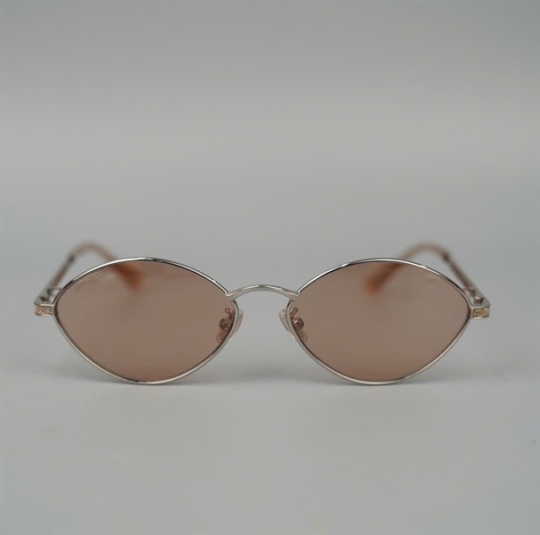 Mắt kính Jimmy Choo hồng gọng bạc kèm strap (9F62S5816) KG+