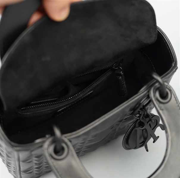 Túi Dior Lady đen kim cương (18-MA-0252) szmini (BMC) KG+