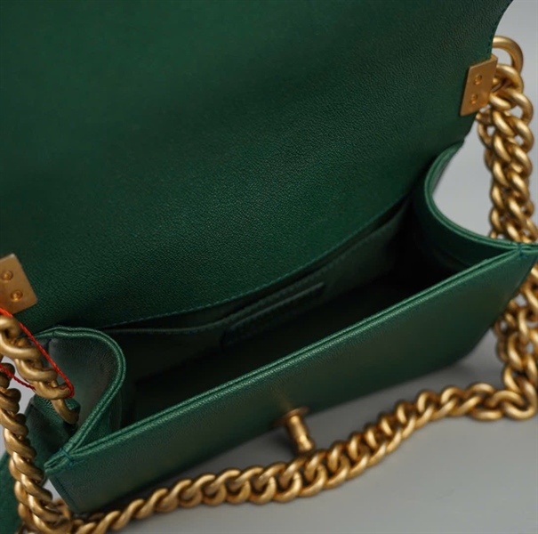 Túi Chanel Boy xanh (26212719) sz19 (BMC) KG+