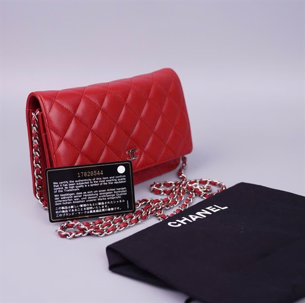 Túi Chanel Woc đỏ (17826544) sz18 (BMC) KG+