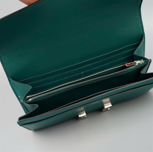 Ví Hermes xanh đậm (BMC) KG+