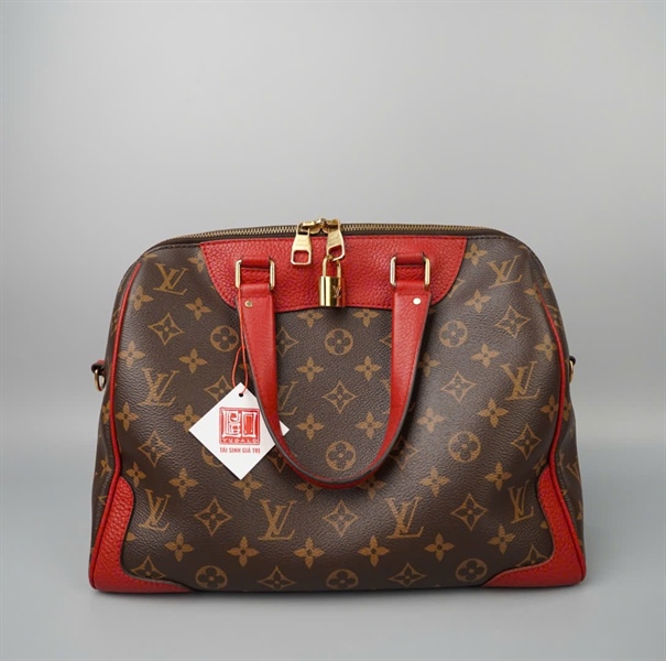 Túi LV Retiro hoa nâu viền đỏ (DR1107) sz33 KG+