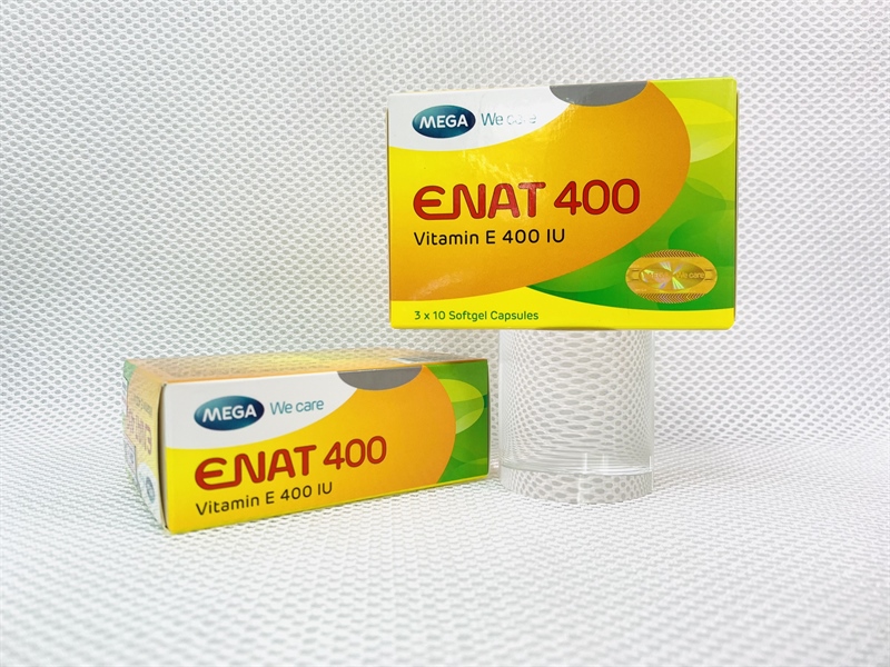 ENAT 400 MEGA WE CARE VitaminE 400IU Viên uống bổ sung vitamin E