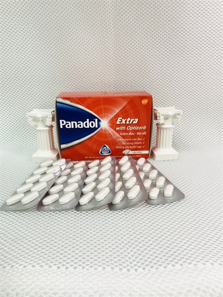 PANADOL EXTRA WITH OPTIZORB Paracetamol 500mg Cafein 65mg GSK Viên uống Viên uống Giảm đau hạ sốt