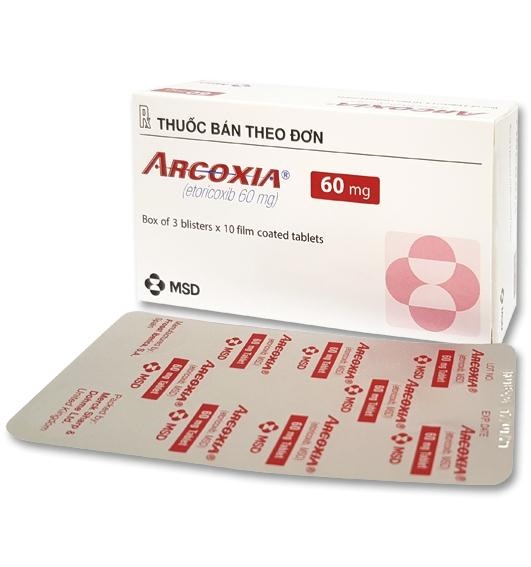 Arcoxia etoricoxib 60mg msd (h/30v)