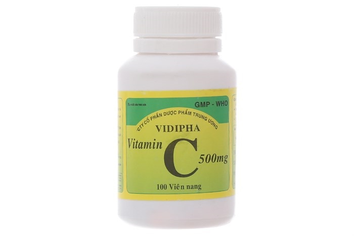 Vitamin c 500mg capsules vidipha (c/100v) (nang)