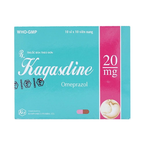Kagasdin omeprazol 20mg khapharco (h/100v) (vỉ thường)