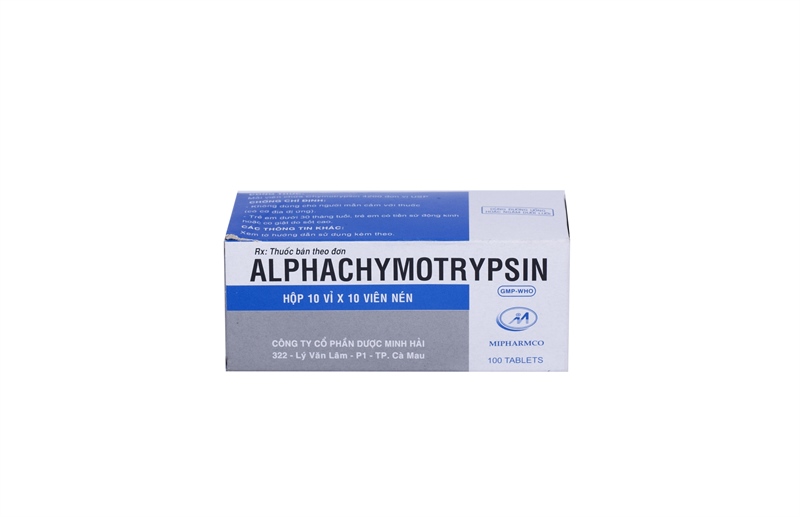 Alphachymotrypsin 4200 minh hải (h/100v)(vỉ thường)