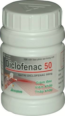 Diclofenac 50 vacopharm (c/100v)