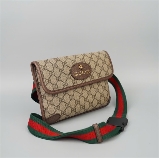 Túi GG đeo chéo xám (498075) sz23 KG+