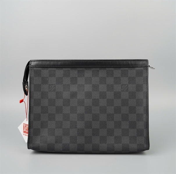 Túi LV Clutch ô vuông đen (TA3173) sz24 KG+