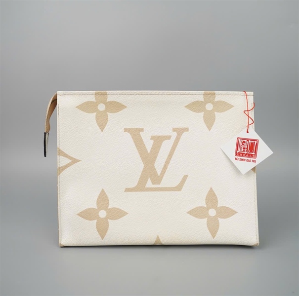 Túi LV Clutch nền xanh hoa trắng (SA1139) sz24 KG+