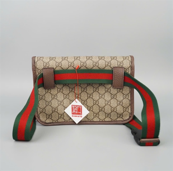 Túi GG đeo chéo xám (493075) sz23 KG+