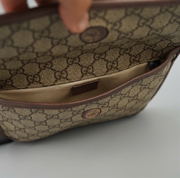 Túi GG đeo chéo xám (493075) sz23 KG+