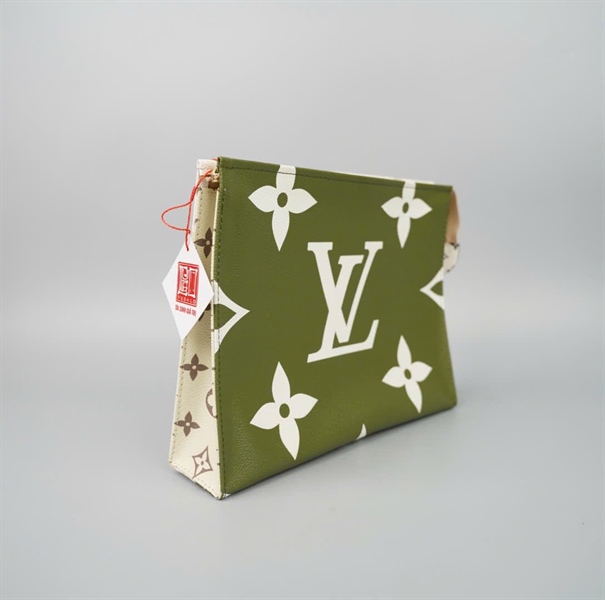 Túi LV Clutch nền xanh hoa trắng (SA1139) sz24 KG+
