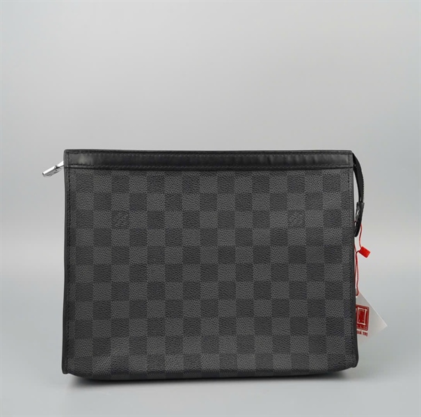 Túi LV Clutch ô vuông đen (TA3173) sz24 KG+