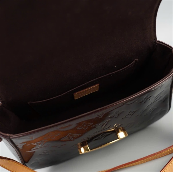 Túi LV Saumur hoa đỏ bóng sz24 KG+